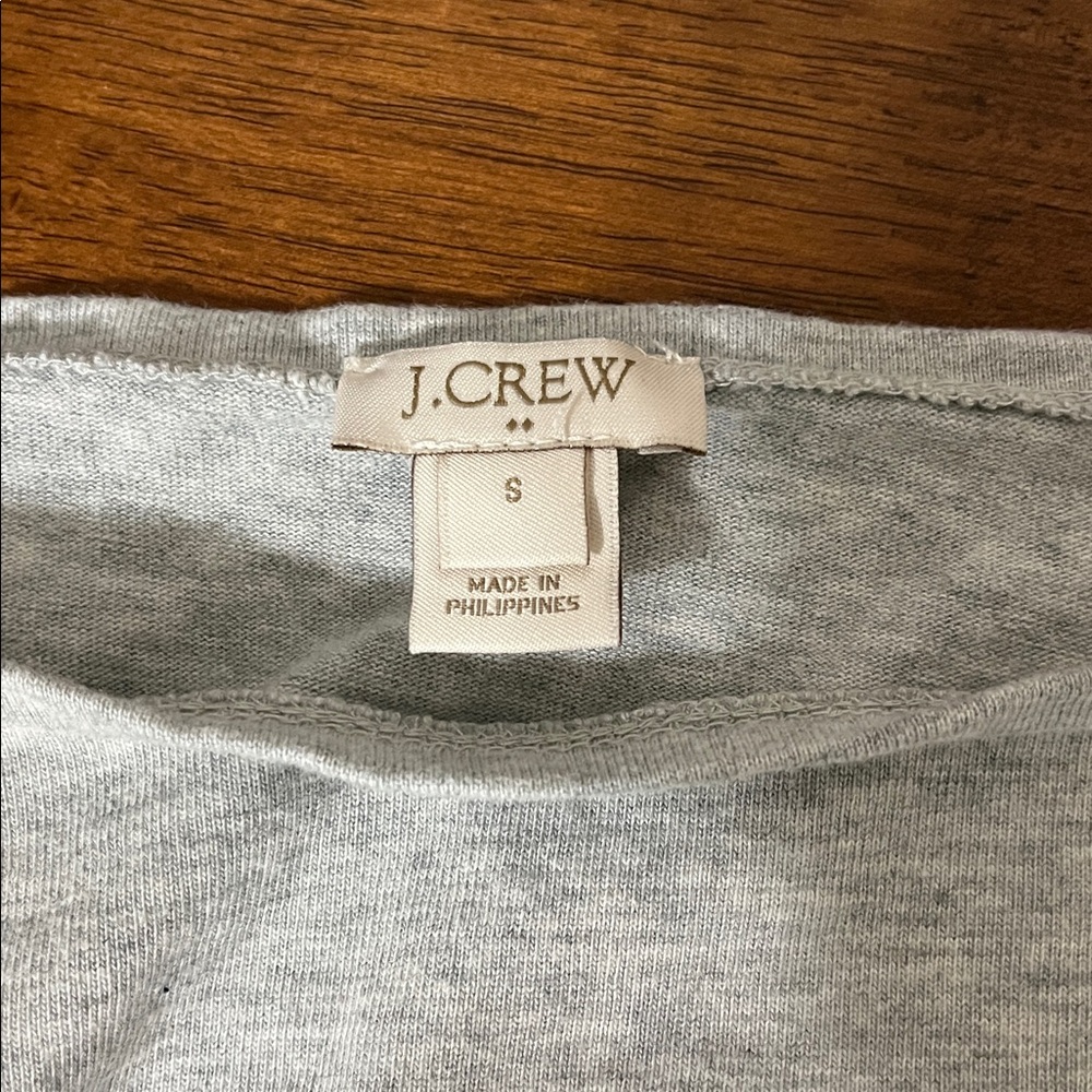 J. Crew Factory Cuffed Boatneck Shirt Small - Picture 5 of 7